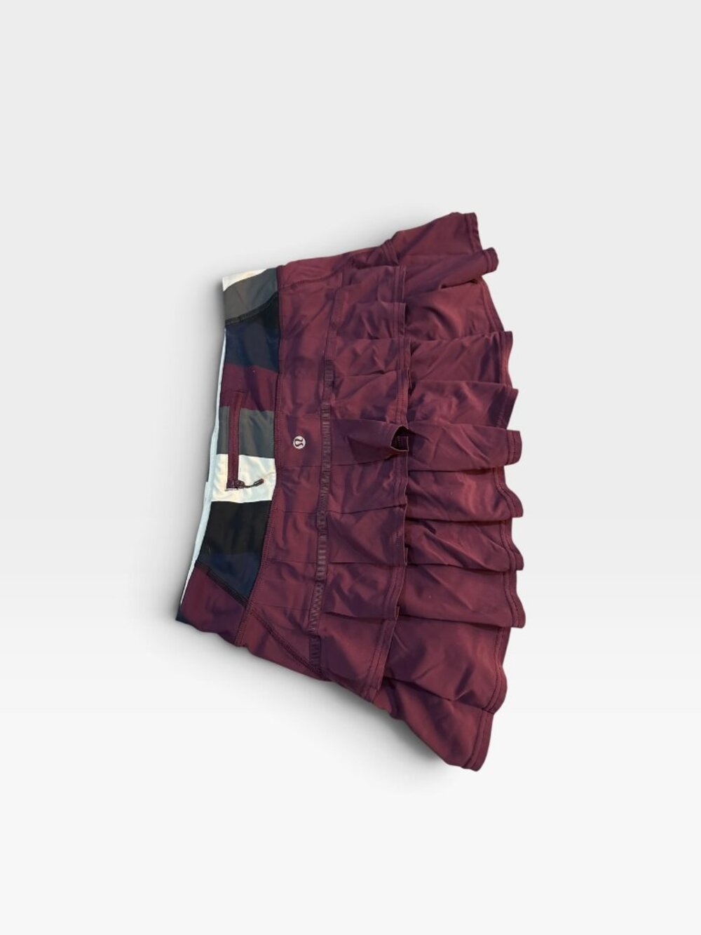 Lululemon Golf Skirt Size 8 Burgundy Ruffled Tennis Skort